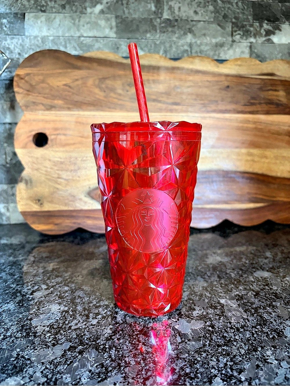 Starbucks Holiday 2023 Poinsettia Red Cold Cup Tumbler